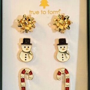 True to Form | Christmas Theme Mini Stud Earrings Set of 3